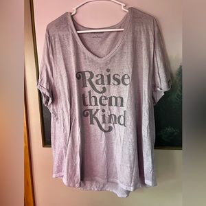 NWOT maurices “raise them kind” graphic tee